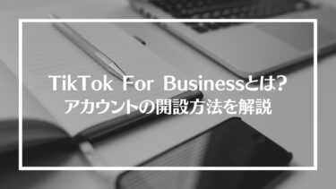 TikTok For Businessとは？運用型広告のやり方やアカウントの開設方法、機能の設定方法を解説