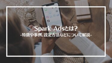 【TikTok】Spark Adsとは？企業事例やメリット、設定のやり方を解説