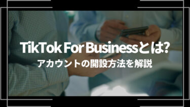 TikTok For Businessとは？運用型広告のやり方やアカウントの開設方法、機能の設定方法を解説
