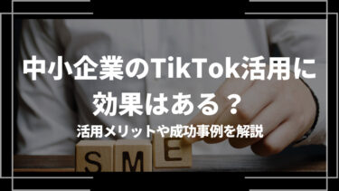 TikTok 中小企業 アイキャッチ