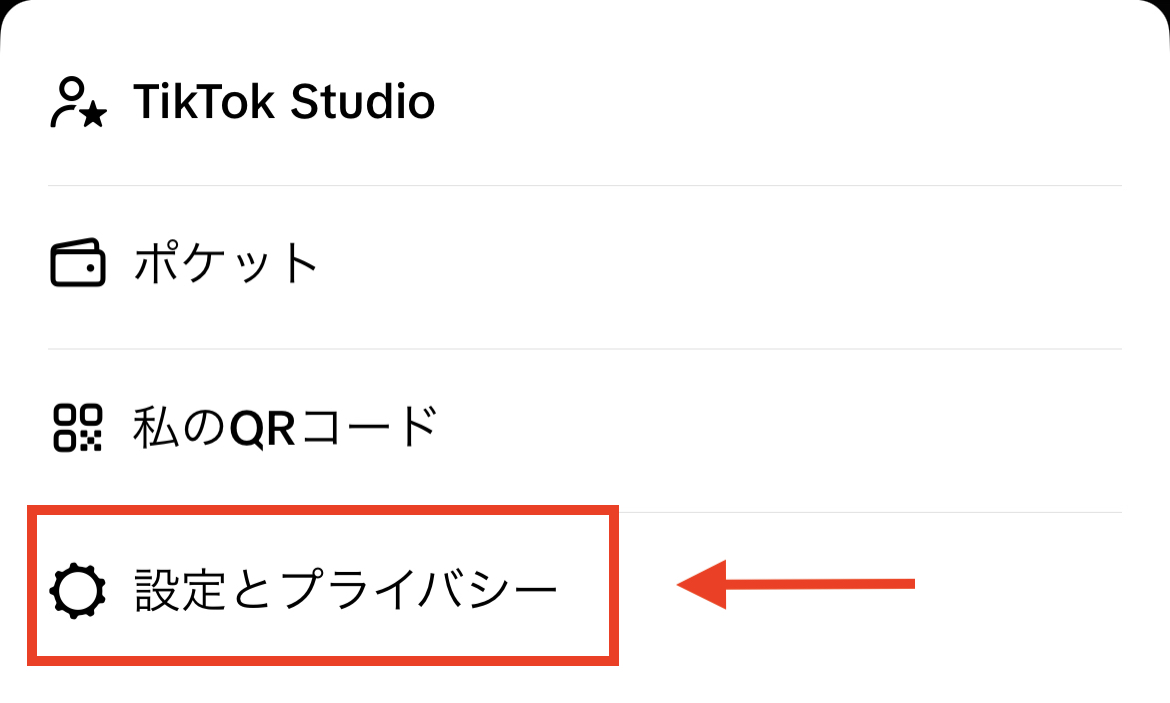 TikTok 設定とプライバシー