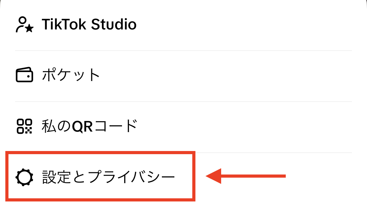 TikTok 設定とプライバシー