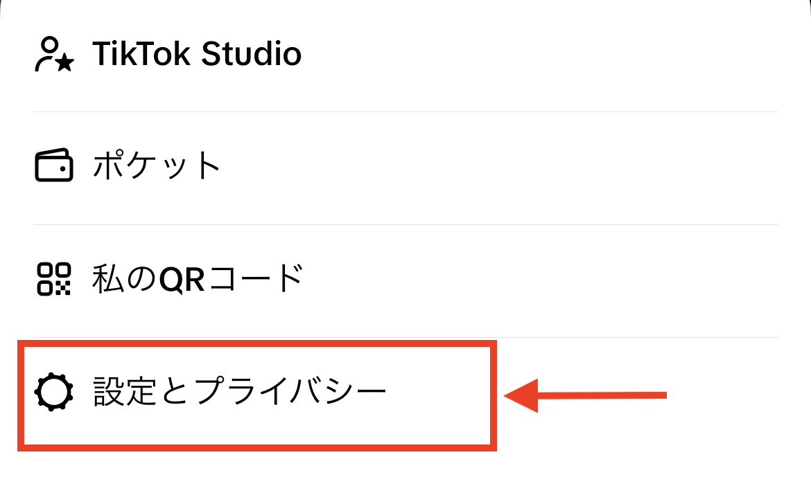 TikTok 設定とプライバシー