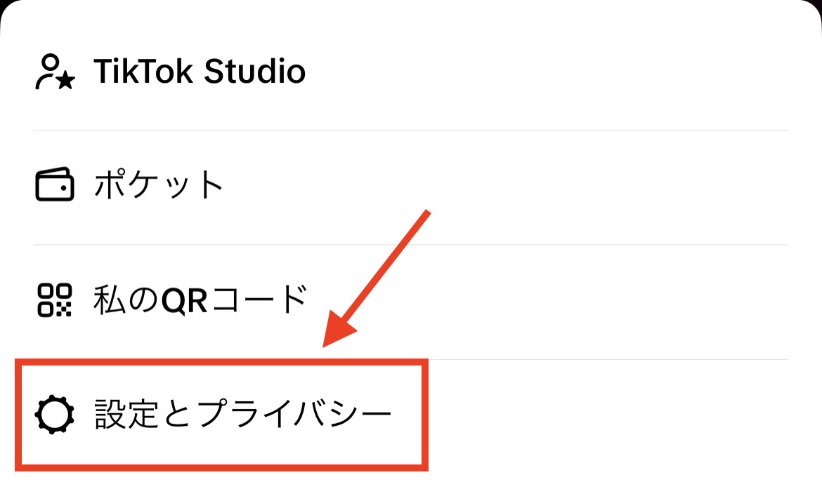 TikTok 設定とプライバシー