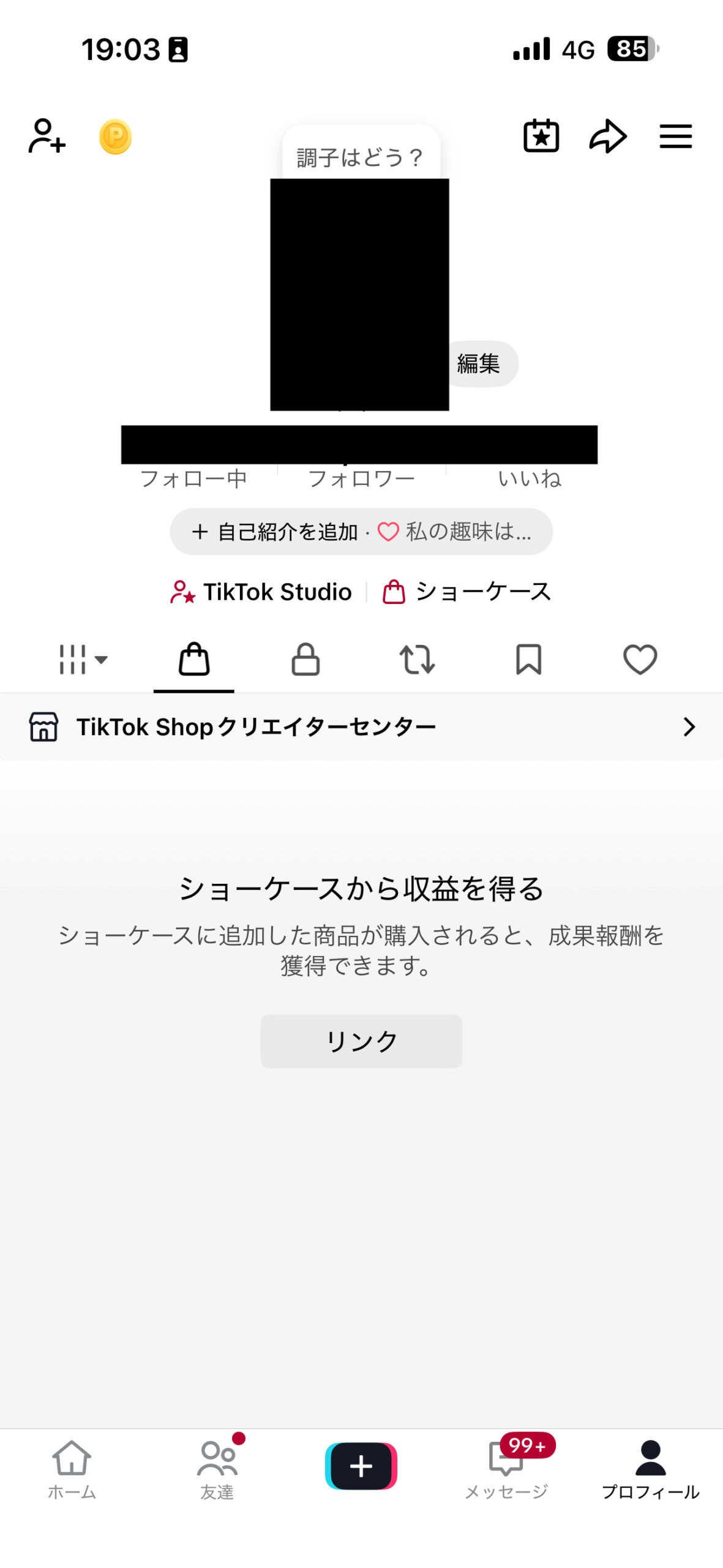 TikTok プロフィール
