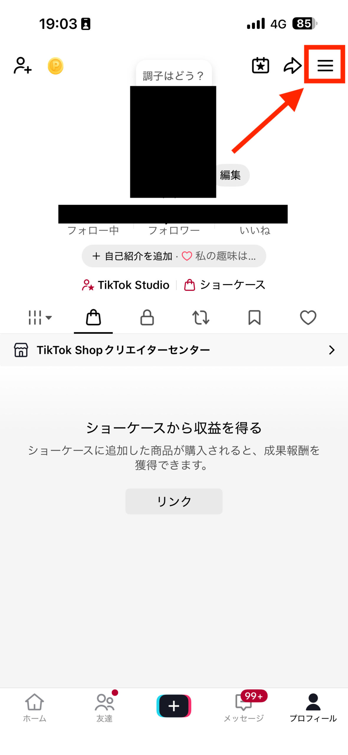 TikTok プロフィール