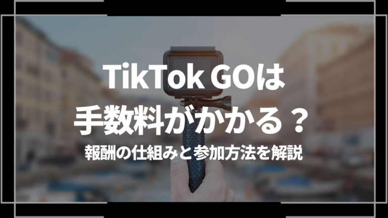 TikTok Go 手数料